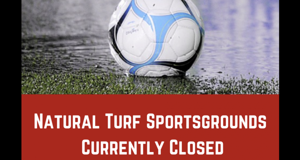 All Grass fields CLOSED for training tonight Monday 24th April