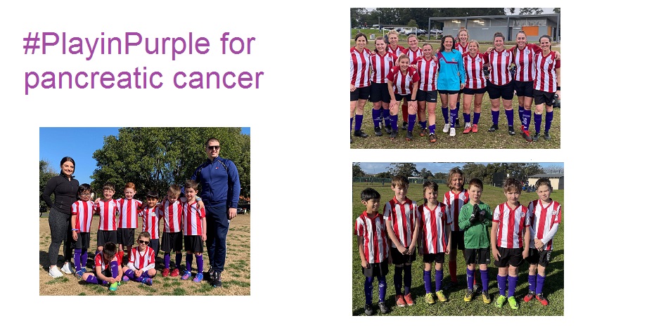 Purple Socks for Pancreatic Cancer round