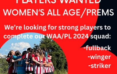 Players Wanted Women’s Age Prems
